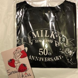 MILK Tシャツ ブラック 50thアニバーサリー(Tシャツ(半袖/袖なし))