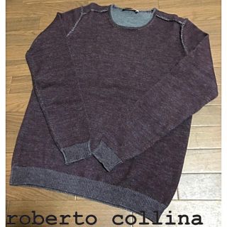 ロベルトコリーナ(ROBERTO COLLINA)の【美品】ナノユニバース別注ロベルトコリーナ クルーネックニット(ニット/セーター)