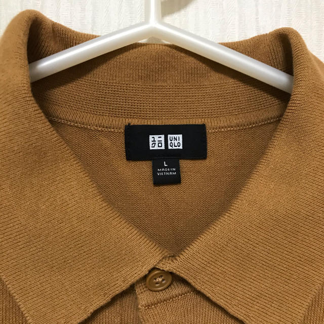 UNIQLO(ユニクロ)のユニクロ　ニットポロシャツ メンズのトップス(ポロシャツ)の商品写真