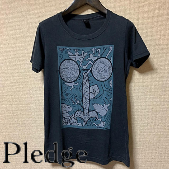 Pledge(プレッジ)のPledge UネックプリントT メンズのトップス(Tシャツ/カットソー(半袖/袖なし))の商品写真