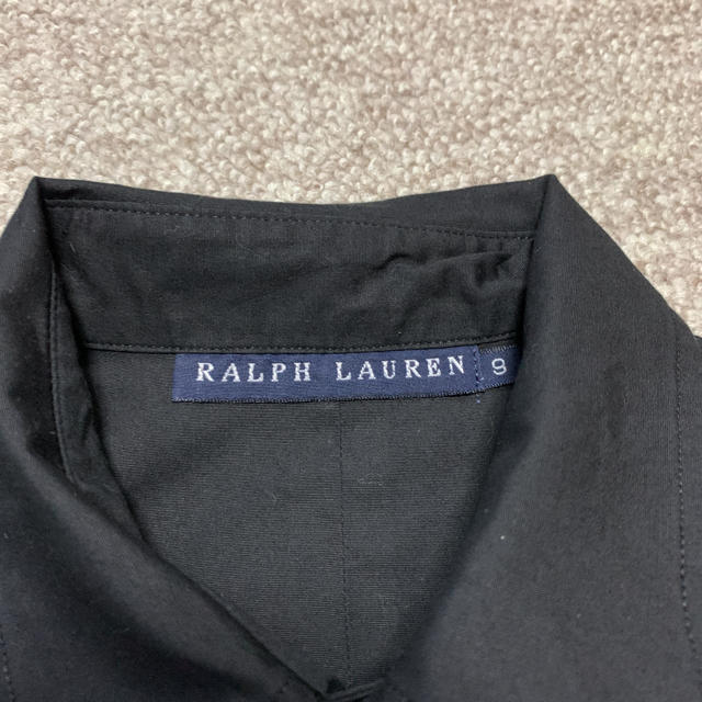 Ralph Lauren(ラルフローレン)のラルフローレン ノースリーブシャツ 黒 レディースのトップス(シャツ/ブラウス(半袖/袖なし))の商品写真