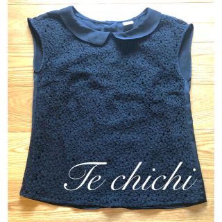 テチチ(Techichi)のTe chichi フラワー レースブラウス フレンチスリーブ(シャツ/ブラウス(半袖/袖なし))