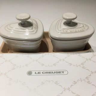 ルクルーゼ(LE CREUSET)のル・クルーゼ（Le Creuset） プチ・ラムカン・ダムール・セット ホワイト(食器)