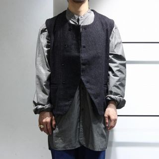 専用【試着のみ】OUTIL | GILET HEM -BLACK-