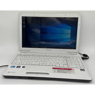 トウシバ(東芝)のCore i3 Windows10  東芝 ホワイト ノートパソコン オフィス(ノートPC)
