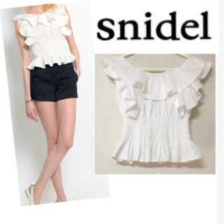 スナイデル(SNIDEL)のSnidel♡2015SSフリルトップス(シャツ/ブラウス(半袖/袖なし))