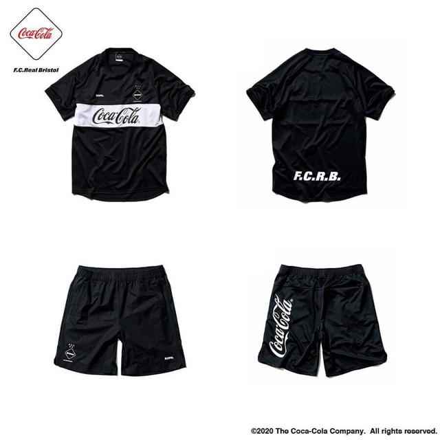 F.C.R.B.(エフシーアールビー)のF.C.Real Bristol  COCA-COLA SHIRT&SHORTS スポーツ/アウトドアのサッカー/フットサル(ウェア)の商品写真