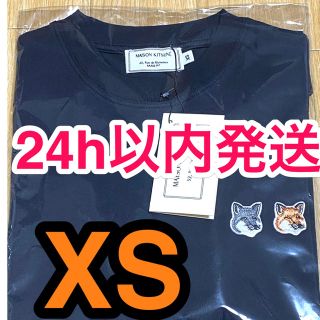 メゾンキツネ(MAISON KITSUNE')のメゾンキツネ ダブル ブラックXS(Tシャツ(半袖/袖なし))