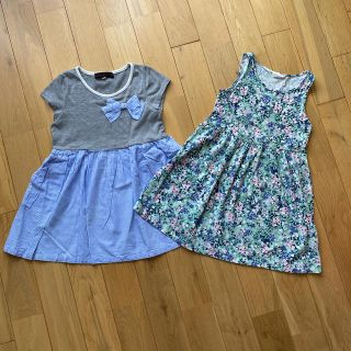 エイチアンドエム(H&M)の半袖＆ノースリーブ　ワンピース２枚(ワンピース)