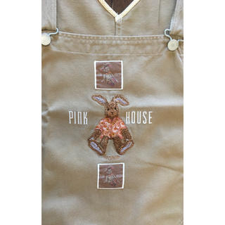 ピンクハウス(PINK HOUSE)のピンクハウス　　ジャンバースカート　アロハうさぎ(ロングスカート)