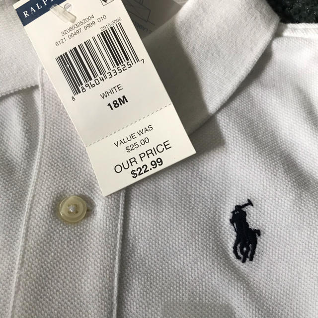 POLO RALPH LAUREN(ポロラルフローレン)のラルフローレン  ポロシャツ　Tシャツ　新品未使用　18M 2 T 80 90 キッズ/ベビー/マタニティのベビー服(~85cm)(Ｔシャツ)の商品写真