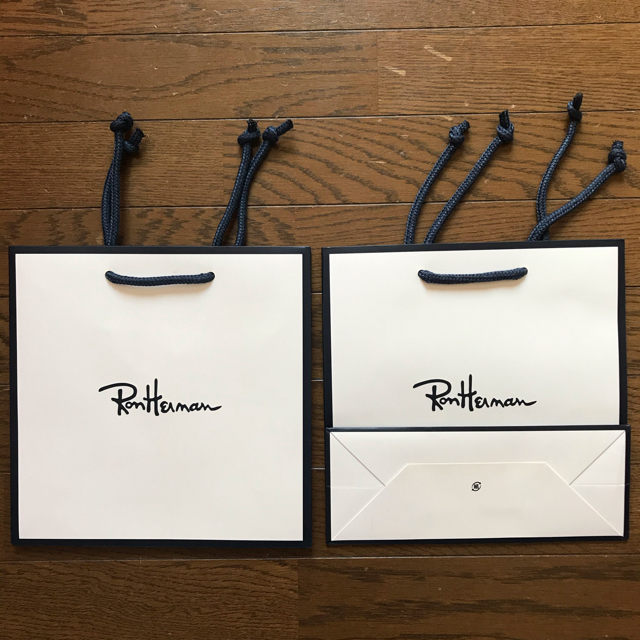 Ron Herman(ロンハーマン)の送料込 非売品 ロンハーマン ショップバッグ小ショッパー2枚セット 新品 袋 レディースのバッグ(ショップ袋)の商品写真