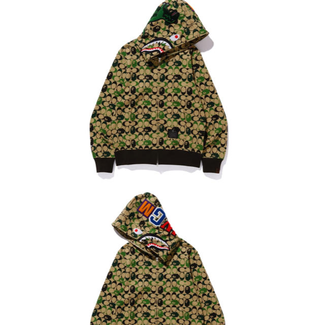 BAPE X COACH SHARK FULL ZIP HOODIEトップス