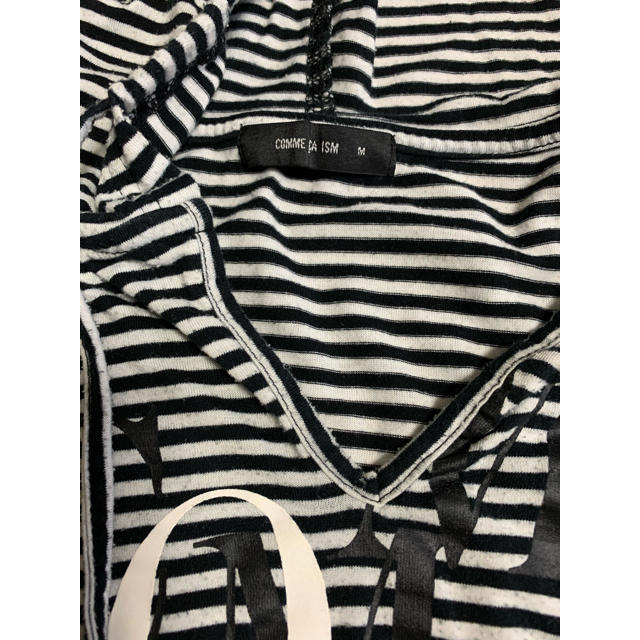 COMME CA ISM(コムサイズム)のコムサイズム　ボーダー　Tシャツ  白×黒　ボーダー レディースのトップス(Tシャツ(半袖/袖なし))の商品写真