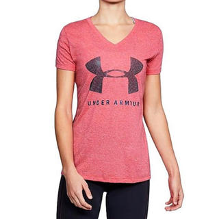 アンダーアーマー(UNDER ARMOUR)のアンダーアーマー  半袖　Tシャツ　レディース  ピンク　L LG(Tシャツ(半袖/袖なし))