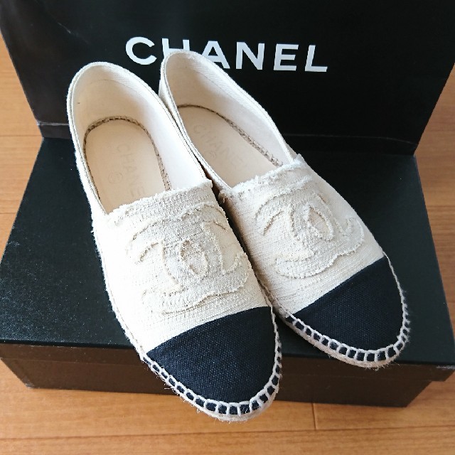 ☺︎さま専用☆正規品☆シャネル☆CHANEL☆エスパドリーユ☆38☆24cm