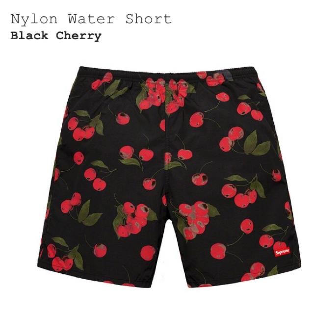 Supreme Nylon Water Short Black Cherry M-