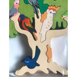 立つ木製パズル 野鳥　オーストラリア  /　FAUNA社　ハンガリー