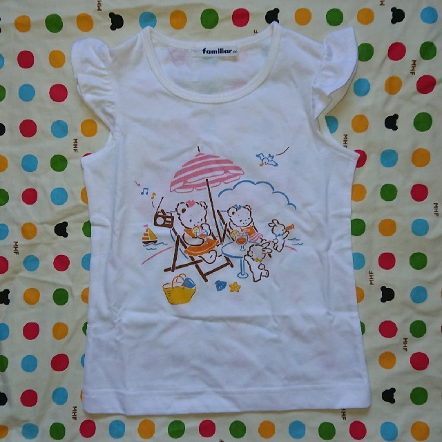 familiar(ファミリア)のファミリア Tシャツ タンクトップ 100 キッズ/ベビー/マタニティのキッズ服女の子用(90cm~)(Tシャツ/カットソー)の商品写真