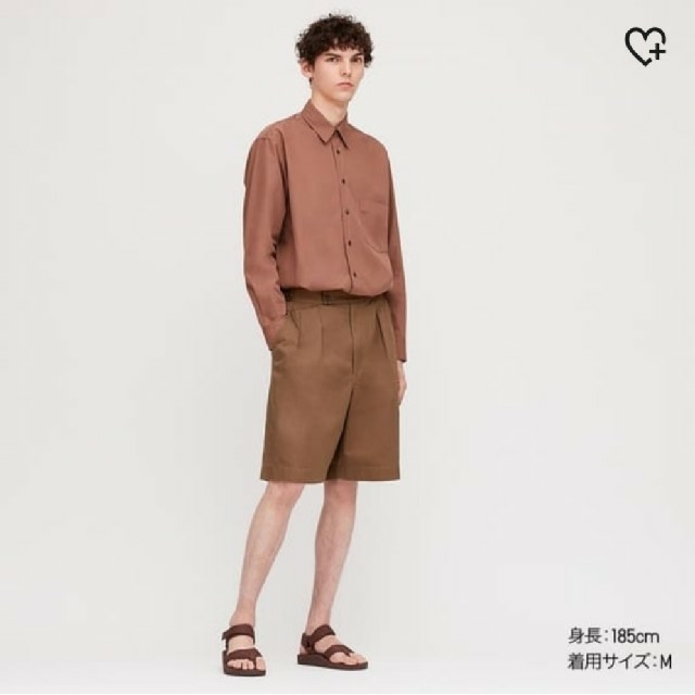 UNIQLO(ユニクロ)のメロンソーダ様専用　UNIQLO　グルカショートパンツ　ベージュ メンズのパンツ(ショートパンツ)の商品写真