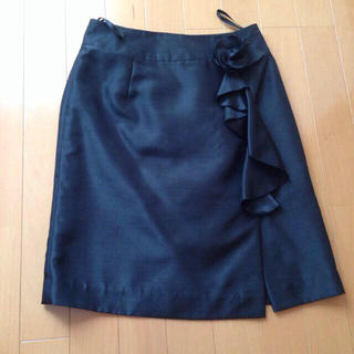 イマージュ(IMAGE)のブラックタイトスカート61(ひざ丈スカート)