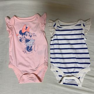 ベビーギャップ(babyGAP)のbabyGAP ロンパース 肌着 女の子 新生児 赤ちゃん 夏服半袖 ディズニー(ロンパース)