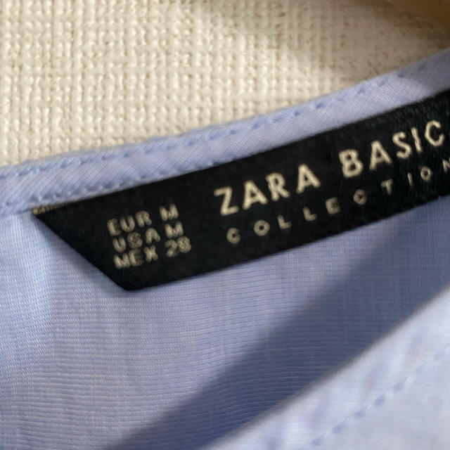 ZARA(ザラ)のzara 7分袖　フリルブラウス レディースのトップス(カットソー(長袖/七分))の商品写真