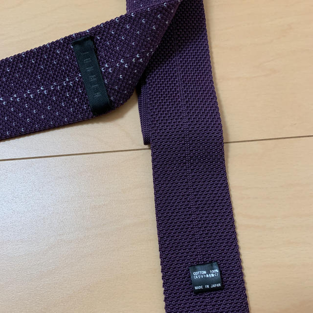 JUNMEN(ジュンメン)のJUNMEN ジュンメン 紫ネクタイ メンズのファッション小物(ネクタイ)の商品写真