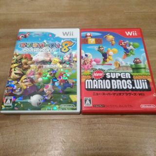 ウィー(Wii)のWii マリオパーティー8・ニュー スーパーマリオブラザーズwii(家庭用ゲームソフト)