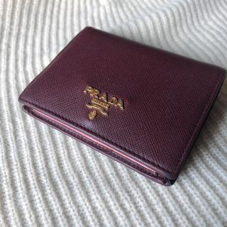 プラダ(PRADA)のPRADA サフィアーノ バイカラー 二つ折り財布(財布)