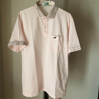 クロコダイル(Crocodile)のクロコダイル　メンズ半袖シャツ　薄いピンク　L(シャツ)