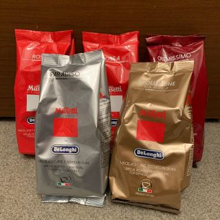 デロンギ(DeLonghi)のデロンギ コーヒー豆 5袋 250g×5(コーヒー)