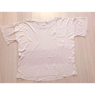 エボニーアイボリー(Ebonyivory)の【セール❗️】Ebonyivory 同色系ボーダープリントTシャツ　日本製(Tシャツ(半袖/袖なし))