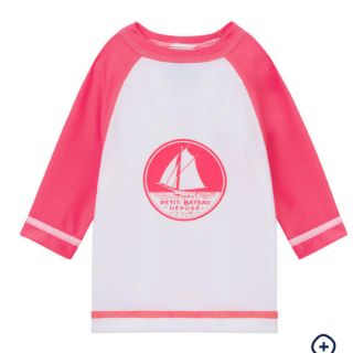 プチバトー(PETIT BATEAU)の《新品・タグ付き》プチバトー　ラッシュガード　36m95cm ピンク(水着)