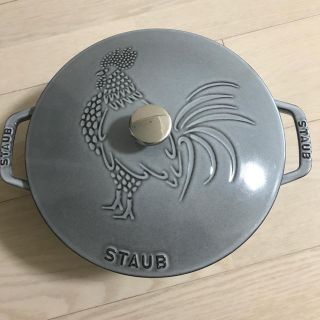 ストウブ(STAUB)の＊tamimaさま専用ストウブ＊STAUB＊フレンチルースター24cm＊グレー(鍋/フライパン)