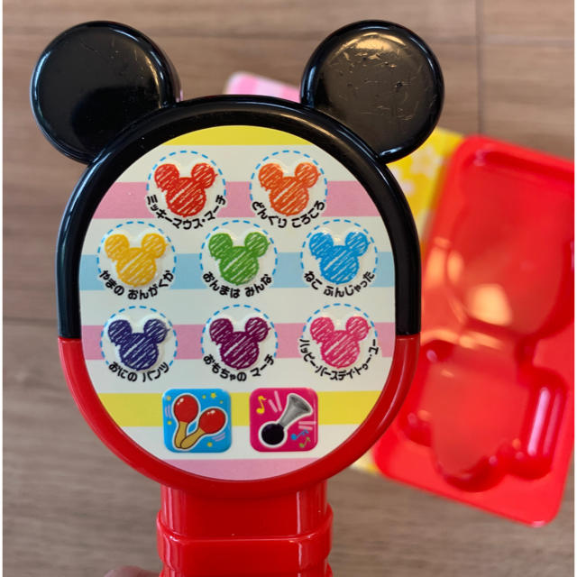 Disney(ディズニー)のミッキー　マラカス　音の出る絵本 キッズ/ベビー/マタニティのおもちゃ(楽器のおもちゃ)の商品写真