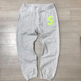 supreme s logo sweatpant heather gray