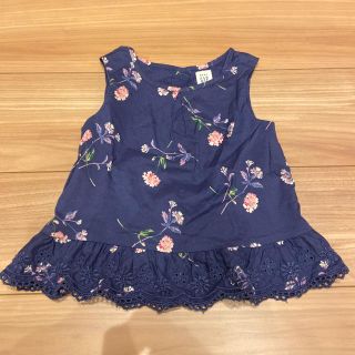 ベビーギャップ(babyGAP)のbabyGap 花柄トップス　100㎝(Tシャツ/カットソー)