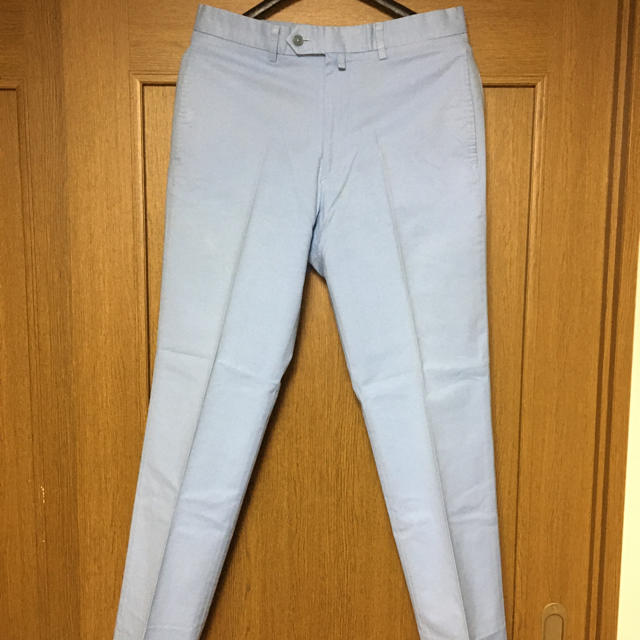 TOMORROWLAND(トゥモローランド)のトゥモローランド　TOMORROWLAND　メンズ　M　パンツ　綿　水色　48 メンズのパンツ(スラックス)の商品写真