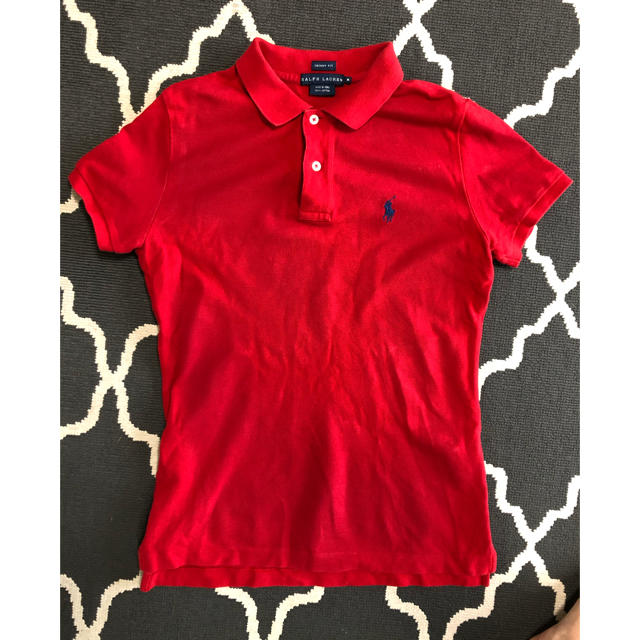 Ralph Lauren(ラルフローレン)のラルフローレン 赤 レディースのトップス(ポロシャツ)の商品写真