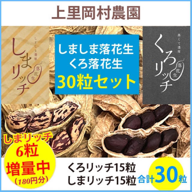 52263【sr15kr15】上里岡村農園寅さんの希少な落花生のタネ30粒セット 食品/飲料/酒の食品(野菜)の商品写真