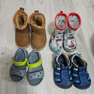 クロックス(crocs)のサンダル　長靴　ムートン　セット(サンダル)