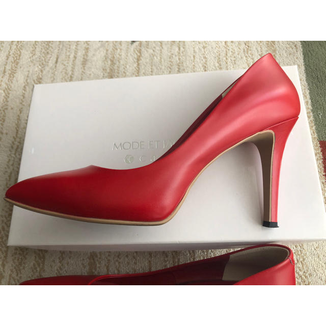 DIANA(ダイアナ)のダイアナ DIANA 赤色 パンプス レディースの靴/シューズ(ハイヒール/パンプス)の商品写真