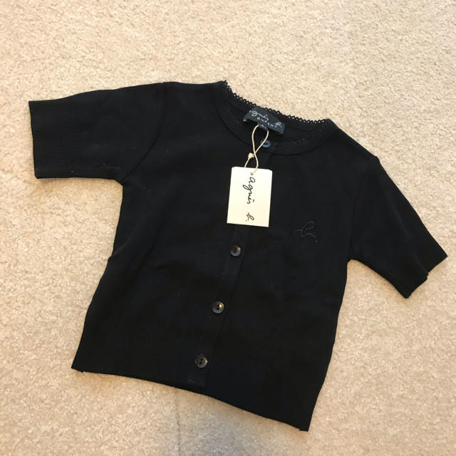 agnes b.(アニエスベー)の【agnes b.】新品　半袖カーディガン キッズ/ベビー/マタニティのキッズ服女の子用(90cm~)(カーディガン)の商品写真