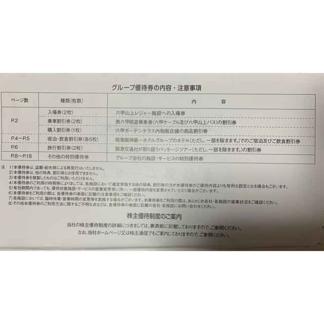 阪神タイガース(ハンシンタイガース)の阪急阪神グループ優待券 チケットの優待券/割引券(その他)の商品写真