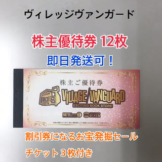 ヴィレッジヴァンガード 株主優待券 12枚(12000円)(ショッピング)