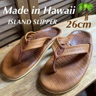 アイランドスリッパ(ISLAND SLIPPER)のアイランドスリッパ【希少】ITALIAN WEAVE【本革】 26cm(サンダル)