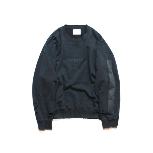 stein OVERSIZED REBUILD SWEAT LS（BLACK）