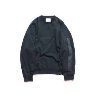 サンシー(SUNSEA)のstein OVERSIZED REBUILD SWEAT LS（BLACK）(スウェット)