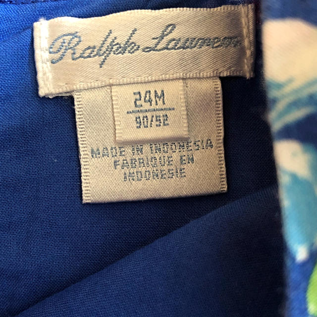 Ralph Lauren(ラルフローレン)のラルフローレン　花柄ワンピース90 キッズ/ベビー/マタニティのキッズ服女の子用(90cm~)(ワンピース)の商品写真